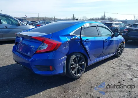 2020 Honda Civic Sport z USA, uszkodzony, nr VIN 2HGFC2F8XLH580692